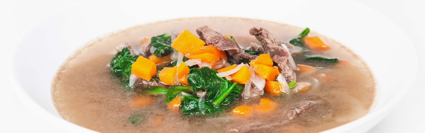 Imagem SOPA DE ESPINAFRES COM VITELA E CENOURA